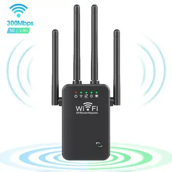 Универсальный WiFi-ретранслятор 300 Мбит/с, Беспроводной WiFi-маршрутизатор, Расширитель, Усилитель сигнала для домашнего WiFi, Расширитель сигнала EU/US Plug