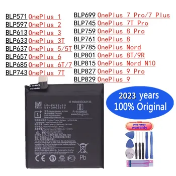 2023 Года 100% Оригинальный Аккумулятор Для OnePlus 1 2 3 3T 5 5T 6 6T 7 Pro Plus 7Pro 7Plus 7T Pro 8 Pro 8 Nord 8T 9R Nord N10 9 Pro