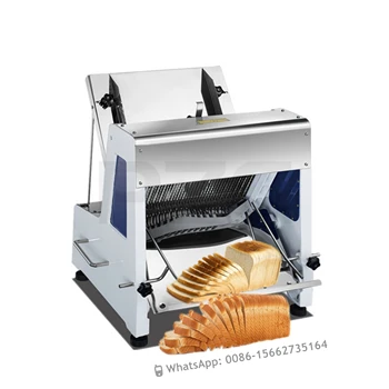 Коммерческая Механическая Пекарня, Хлеборезка, машина для нарезки тостов, автоматическая Регулируемая Электрическая Хлеборезка