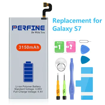 Аккумулятор Perfine для Samsung Galaxy S6 S7, Аккумулятор для S7 EDGE G935 G930 G920 с инструментами для замены