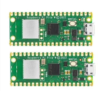 2 шт. Для Raspberry Pi Pico W Беспроводной WiFi модуль Двухъядерный ARM Cortex MO + RP2040 Плата разработки микроконтроллера