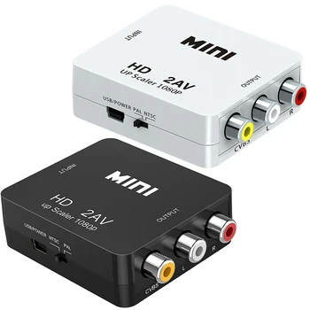 Адаптер HDMI-RCA 1080P HDMI-AV Конвертер HDMI Адаптер Видео композитный конвертер HDMI Переключатель Поддержка NTSC PAL HDMI2AV