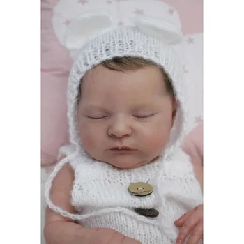 19-дюймовая кукла-Реборн для новорожденных, размер новорожденного ребенка, уже готовая кожа Laura 3D, ручная роспись, на коже видны вены