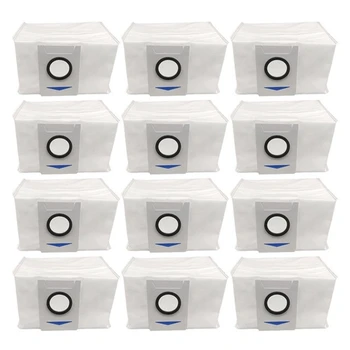 12 Упаковок Вакуумных мешков для сбора пыли Для вакуумной части робота Ecovacs Deebot X1 Omni Turbo