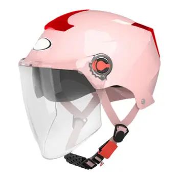 Мотоциклетные шлемы с открытым лицом, 3/4 Наполовину тонированный козырек, Быстросъемный Солнцезащитный козырек, велосипедные шлемы для взрослых, для езды на велосипеде на открытом воздухе