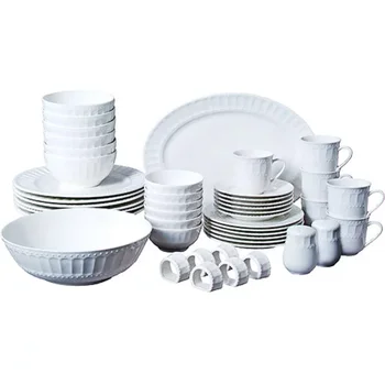 Набор посуды и сервировочных принадлежностей Gibson Home Regalia из 46 предметов, сервиз на 6 персон