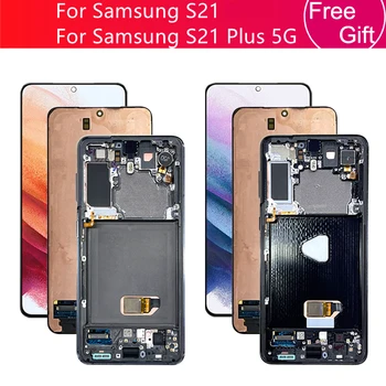 Для Samsung Galaxy S21 ЖК-дисплей G990F Дисплей с Сенсорным экраном Дигитайзер В Сборе Для Galaxy S21 Plus 5G ЖК-дисплей G996 G991 Замена Экрана
