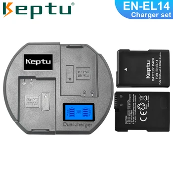 Аккумулятор KEPTU EN-EL14 1200 мАч EN EL14 Для Nikon D3100 D3200 D3300 D3400 D3500 D5600 D5100 D5200 P7000 P7100 P7800