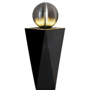 Современный минималистичный шар из кованого железа с трехмерным водным пейзажем, креативная мебель для пола в гостиной, украшения для дома