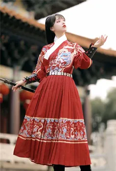 Китайский Древний Hanfu Для женщин и мужчин, Маскарадный костюм для Косплея на Хэллоуин, Маскарадное платье Hanfu, черный, красный, Синий, Белый Для женщин и мужчин, Большие Размеры
