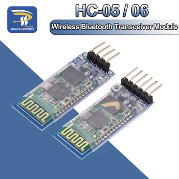 HC-05 HC-06 Ведущий-ведомый 6Pin / 4Pin с защитой от обратного хода, Встроенный модуль последовательного прохождения Bluetooth, Беспроводной последовательный порт для Arduino