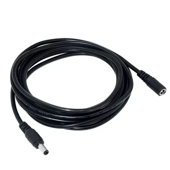 Удлинительный кабель питания 5 метров 16 футов 5,5 мм x 2,1 Разъем, совместимый с адаптером постоянного тока 12 В для IP-камеры видеонаблюдения WiFi