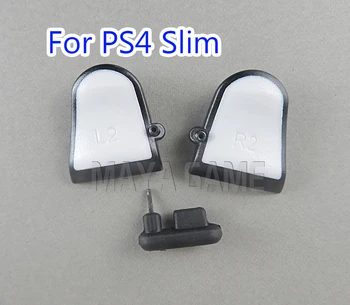 10 Комплектов Удлинителей триггера R2 L2 С пылезащитной заглушкой для PS4 Двойные Насадки для Триггеров для контроллера PS4 Slim PS4