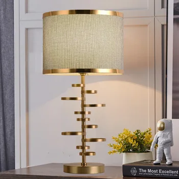 Настольная лампа для спальни, современная простая светодиодная лампа, Креативный свет, Роскошная Прикроватная лампа, Домашняя настольная лампа для гостиной, кабинета