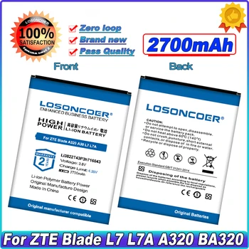 LOSONCOER Li3822T43P3h716043 Аккумулятор Емкостью 2700 мАч Для ZTE Blade L7 L7A A320 BA320 A30 BA30