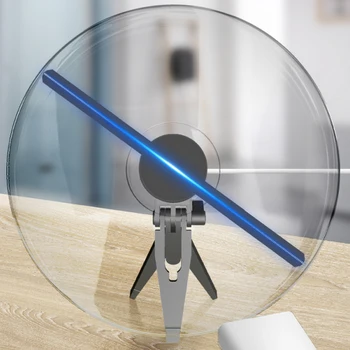 27 См 224LED 3D вентилятор Голографический проектор Настольная рекламная машина USB голографический проектор Голограмма Плеер Рекламный светильник