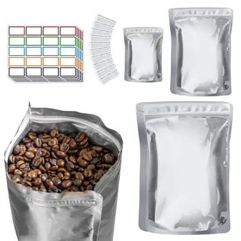 Пакеты для упаковки продуктов Майларовые пакеты для хранения продуктов С поглотителями кислорода 100x400CC, 400cc и этикетками 3 слоя Утолщаются