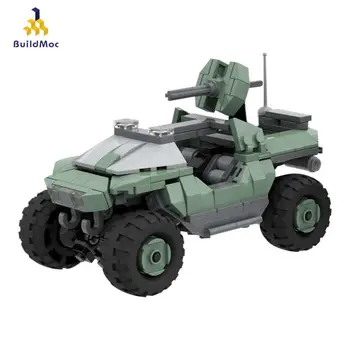 Военный грузовик-внедорожник 32633 Halo Wars Warthog, военное оружие, бронированная штурмовая машина, детские игрушки, строительный блок, подарок