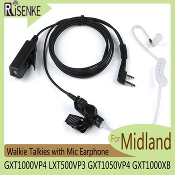 RISENKE-Наушник для портативной рации, Гарнитура с микрофоном, Аксессуары, для Midland, GXT1000VP4, LXT500VP3, GXT1050VP4, GXT1000XB