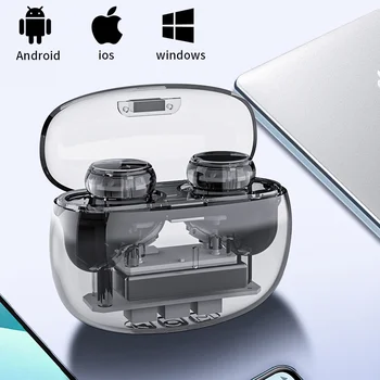 Новые Bluetooth-наушники, Прозрачные Беспроводные наушники, Спортивная водонепроницаемая гарнитура, Hi-Fi стереонаушники, шумоподавление для Xiaomi