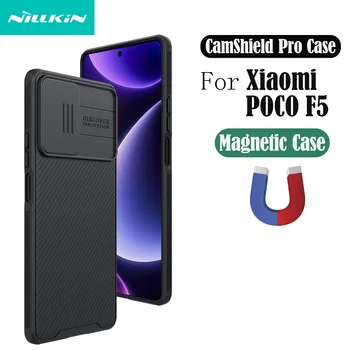 Для Xiaomi Poco F5 Чехол NILLKIN Для MagSafe CamShield Pro Противоударная Защита Конфиденциальности Слайд-камера Магнитная Крышка Для Poco F5