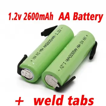 Аккумуляторная батарея AA 1.2V 2600mAh Ni MH аккумулятор green shell Электробритва Philips зубная щетка со сварочным наконечником