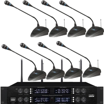 Высококачественная Беспроводная 8-дюймовая конференц-микрофонная система MiCWL Gooseneck с гусиной шеей из Большого Малого конференц-зала с регулировкой частоты 400
