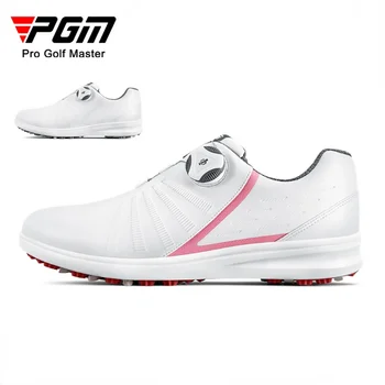 Водонепроницаемая обувь для гольфа PGM, Женская обувь, легкие кроссовки со шнурками и пряжкой, Женские дышащие нескользящие кроссовки XZ179