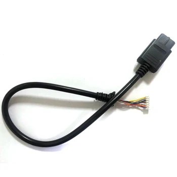 100шт Линейный кабель с одной головкой с белым разъемом JC2.0 для вилки N64