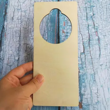 10 шт., пустая деревянная дверная ручка, вешалка, деревянная открытка или знак для домашнего использования в отеле