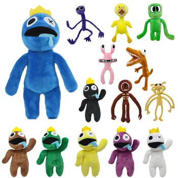 Плюшевая игрушка Rainbow Friends, мультяшная игра, кукла с кавайным персонажем, синий монстр, мягкая игрушка, Рождественский подарок на Хэллоуин для детей