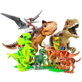 Собранная модель динозавра Тираннозавр Рекс Строительные блоки Детские Собранные игрушки Подарок для раннего развития интеллекта мальчикам