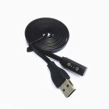Черное USB зарядное устройство, кабель для зарядки смарт-часов Pebble Time