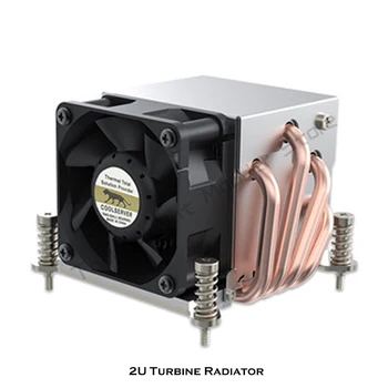 Радиатор Водяного охлаждения процессора 4 Тепловые Трубки Универсальный 2u Серверный Немой Кулер Для LGA115X 2011 AMD/AM3 4pin PWM 6800 об/мин