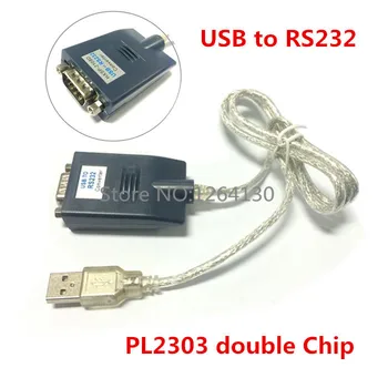 PL2303 с двойным чипом USB 2.0 к RS232 DB9 COM Кабель-адаптер для преобразователя устройств с последовательным портом COM