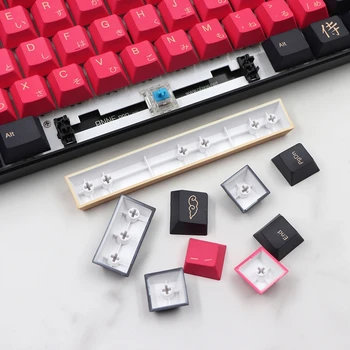 Японские колпачки для ключей Samurai, 135 клавиш, вишневый профиль для переключателя MX, GK61 64 108, Краситель Subb, прямая поставка