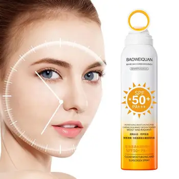 Солнцезащитный лосьон SPF50 + для лица, Защитный спрей, Солнцезащитный крем, Водостойкий Увлажняющий Солнцезащитный крем для лица и тела, отбеливающий крем