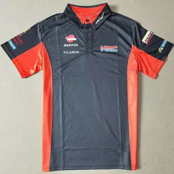 Летняя дышащая рубашка 2020, футболка-поло для гоночных мотоциклов Hrc для Honda Repsol, рубашка-поло Moto GP Team, футболка для мотоцикла