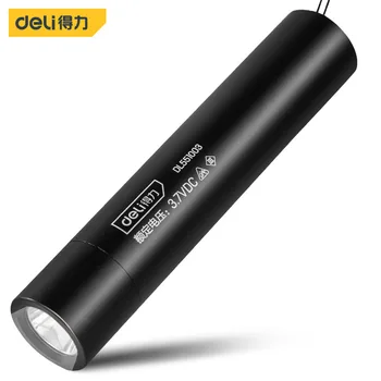 DELI DL551003 Светодиодный фонарик с сильным светом, перезаряжаемый USB, 5 режимов, длительный отдых на открытом воздухе, мощный фонарик