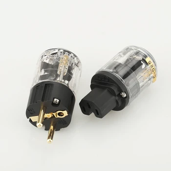 1 пара Hi-Fi аудио P-029E C-029 EUR Удлинитель кабеля питания Schuko