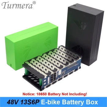 Turmera 13S6P 48V 52V Батарейный блок для электровелосипеда 18650 Держатель со Сварочным никелем 13S 20A BMS для использования с аккумулятором для электронного скутера или электровелосипеда