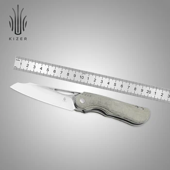 Нож Kizer Складной V3542.2C1 Kobold 2,0 2023 Новая Ручка из Микарты со Стальным лезвием 154 см, Уличный Нож для Охоты EDC