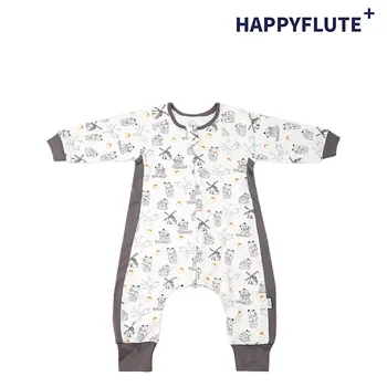 Детская одежда HappyFlute Товары для новорожденных С длинным рукавом на молнии Бамбуковый хлопок Мягкий и приятный для кожи