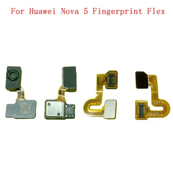 Датчик Отпечатков пальцев Главная Кнопка Гибкий Кабель Лента Для Huawei Nova 5 Touch Sensor Flex Запасные Части