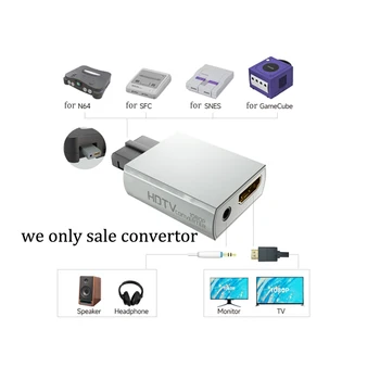 5 шт. Игровая консоль 1080P HDMI-совместимый Конвертер для N64 для GameCube/SNES/SFC в HD Разъем цифрового Видео Аудио адаптера
