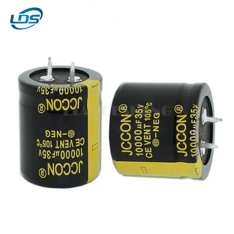 1шт 35v10000uf 35v JCCON Черный золотой аудио усилитель мощности фильтр Алюминиевый электролитический конденсатор 30x30