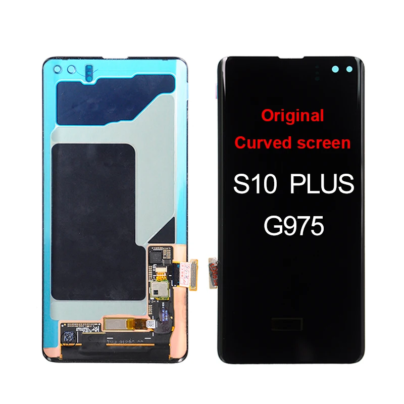 1шт Новый 6,4-Дюймовый Дисплей S10 Plus Для Samsung Galaxy G975 LCD с Сенсорной панелью, Дигитайзер экрана G9750 G975F В Сборе С Рамкой