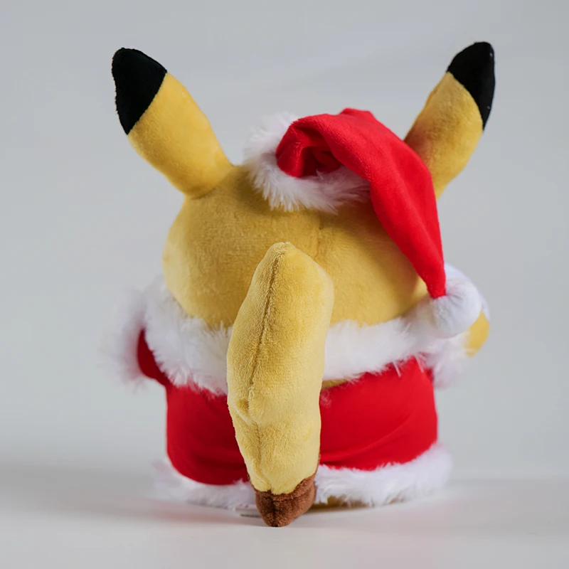 25 см Рождественский Пикачу Плюшевая Игрушка Baoke Dream Наполнитель Санта-Клаус Игрушка-Сюрприз для Детей Праздничный Подарок Украшение Комнаты Аксессуар
