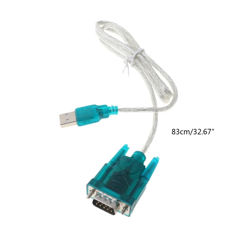 K92F черный Последовательный кабель USB-RS232 RS-232 (DB9) Стандартный адаптер-конвертер для ПК