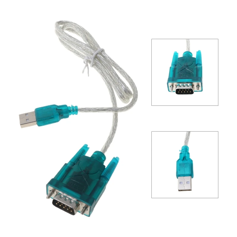 K92F черный Последовательный кабель USB-RS232 RS-232 (DB9) Стандартный адаптер-конвертер для ПК